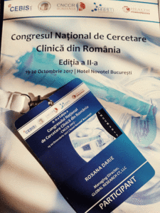 Roxana Darie participated at the National Congress for Clinical Research in Bucharest